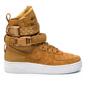 RARE Nike SF Air Force 1 high boots in muted bronze (size 8.5)